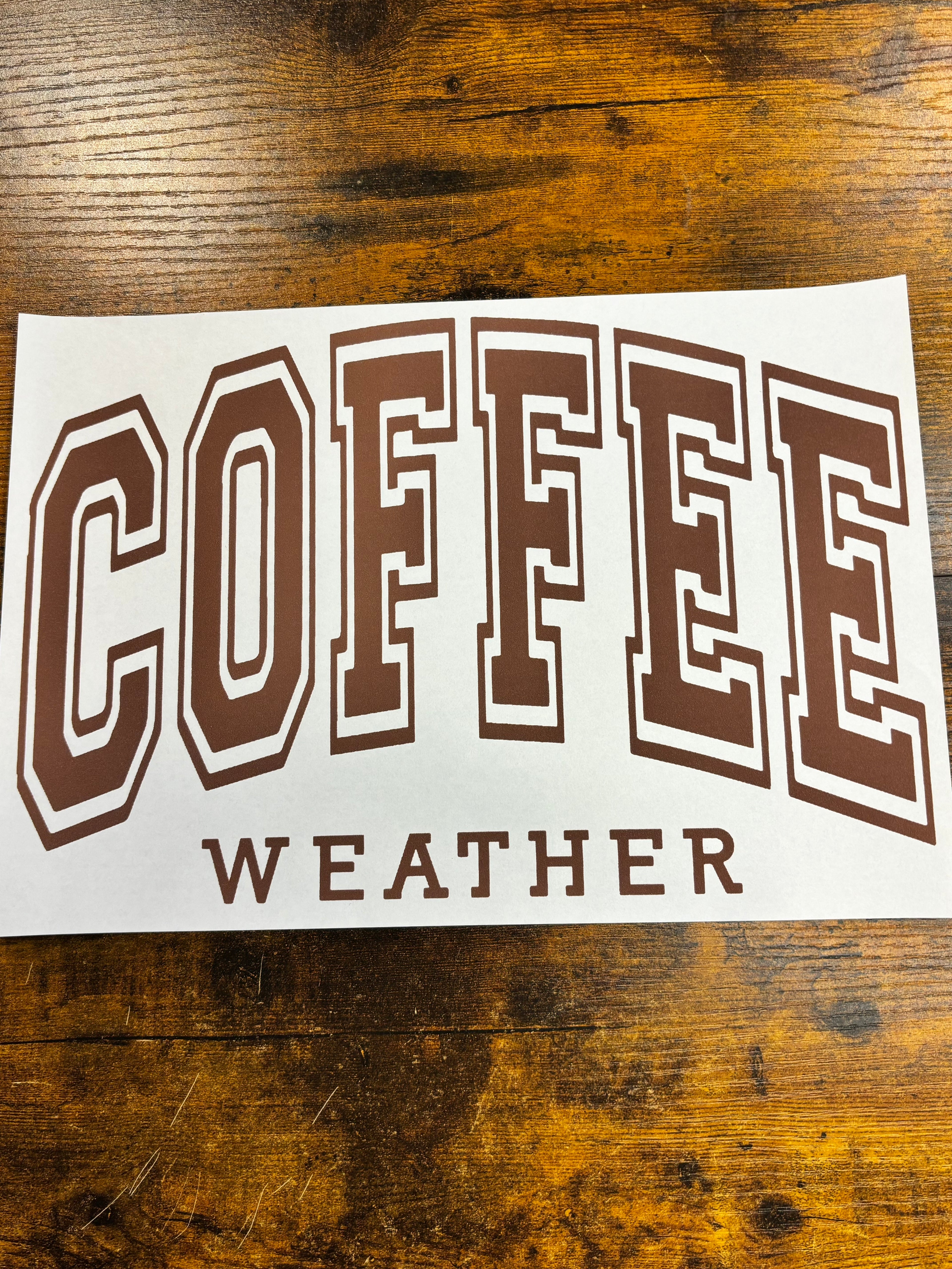 Coffee weather brown