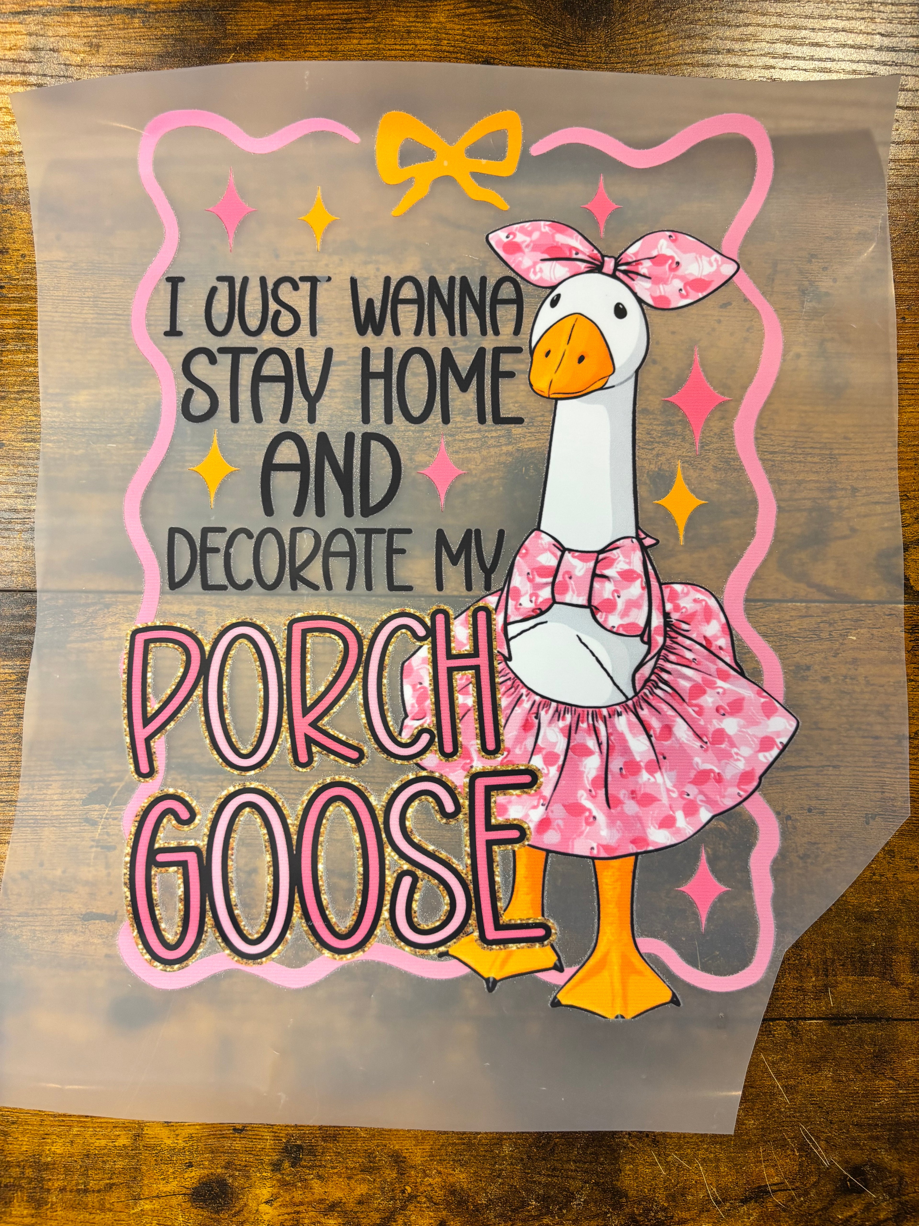 Porch goose