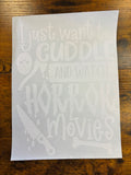 Cuddle and movies