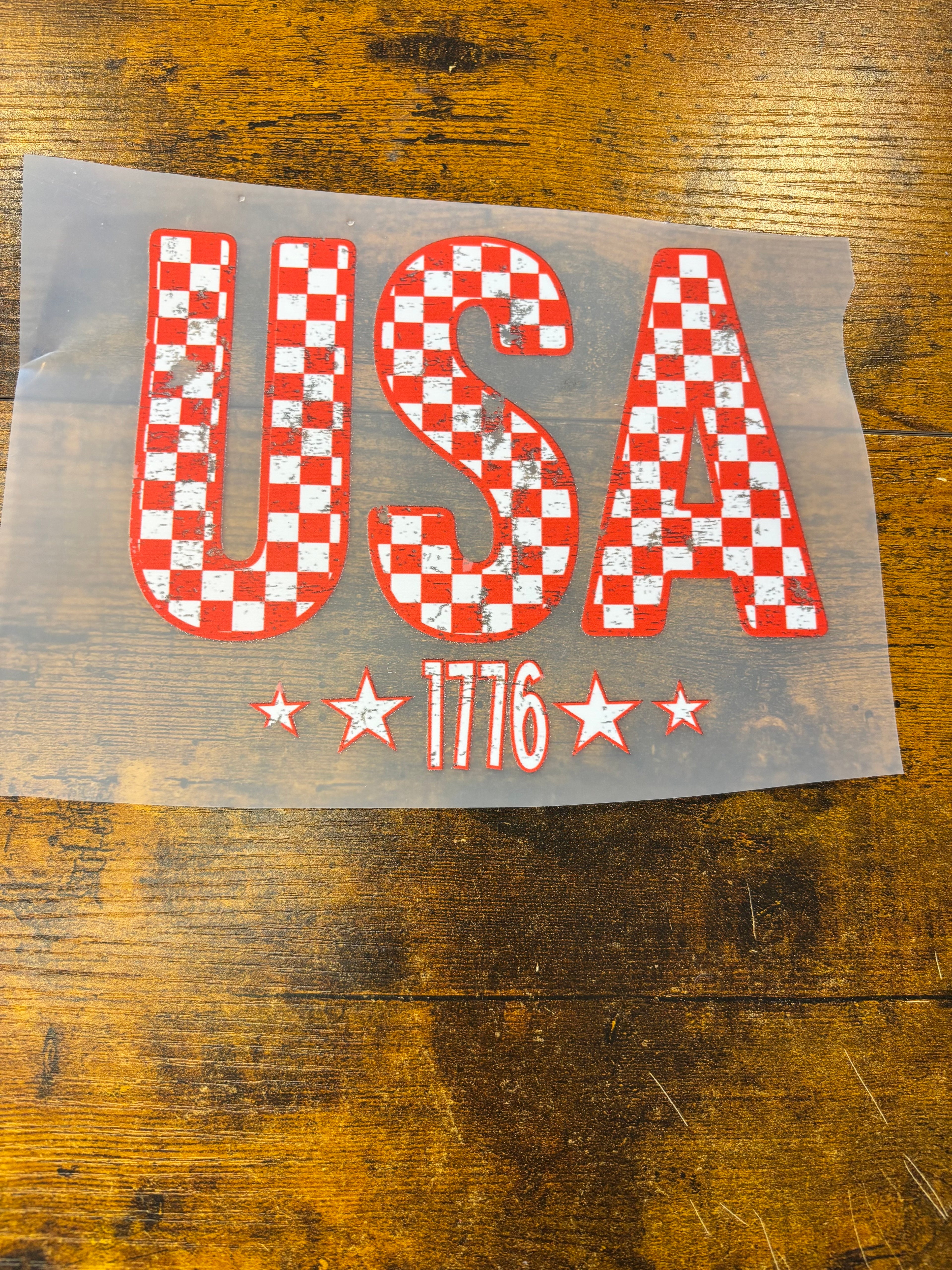 Red USA check