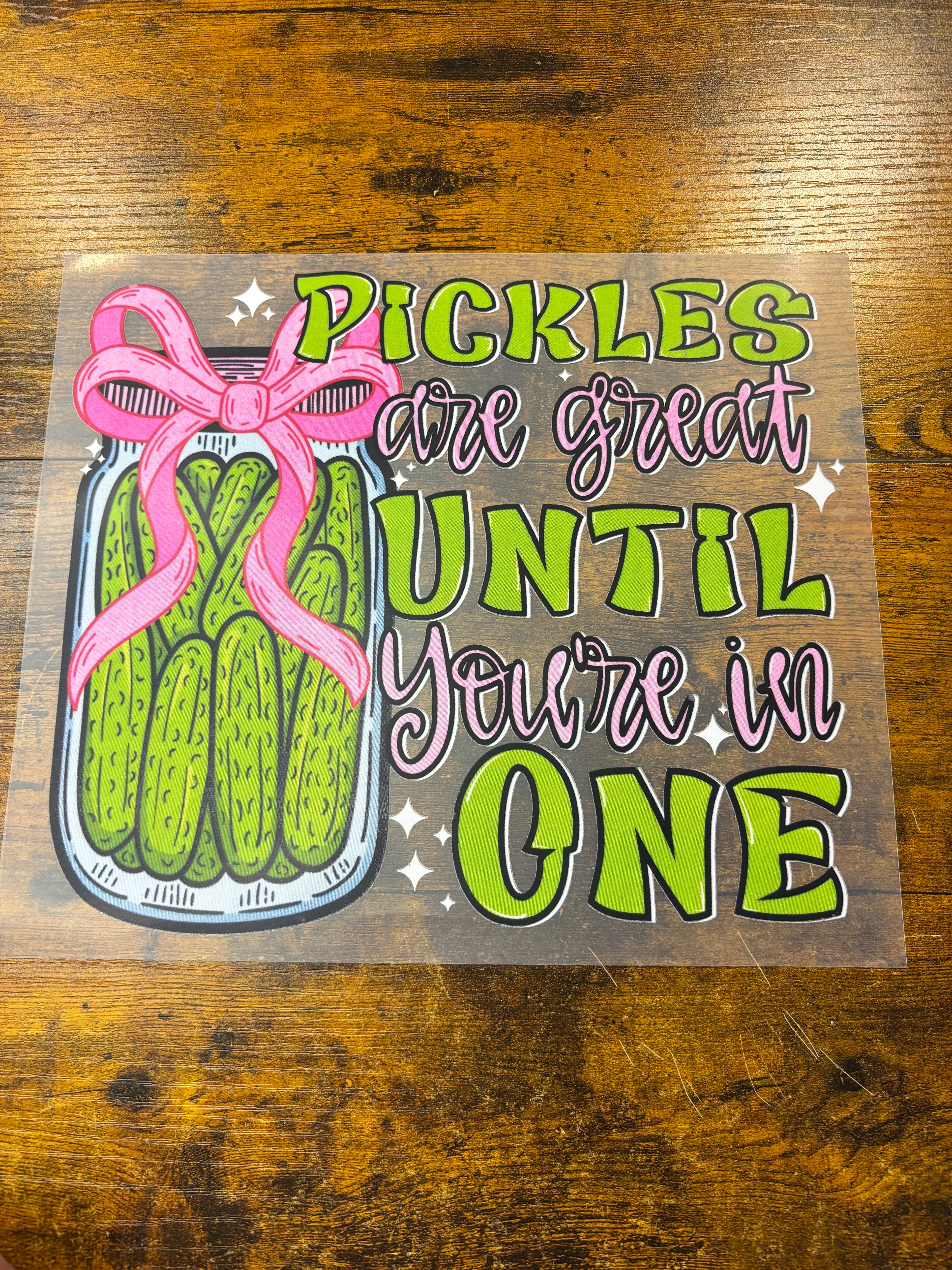 Pickles are great