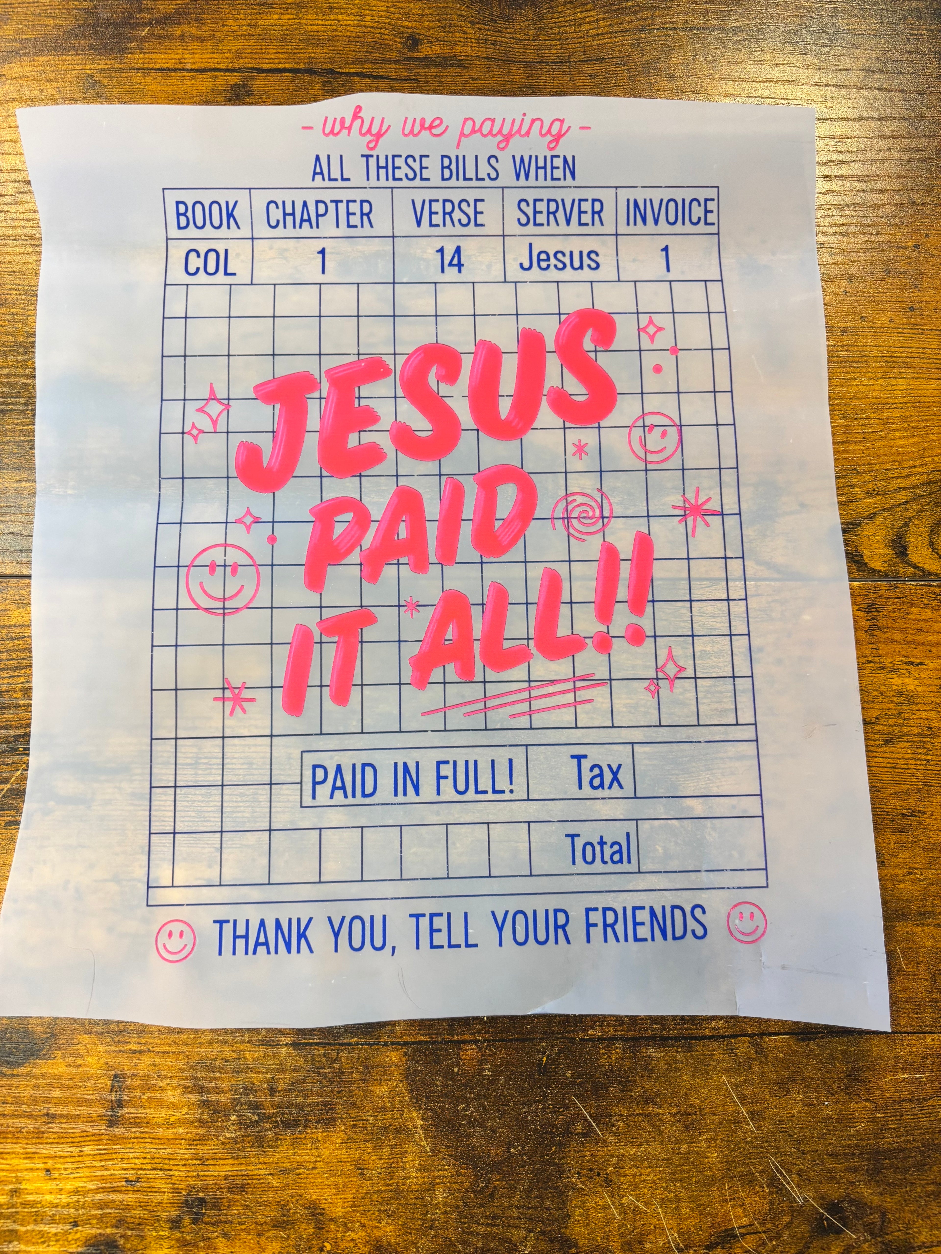 Jesus paid