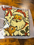 Vintage Santa and Rudolph